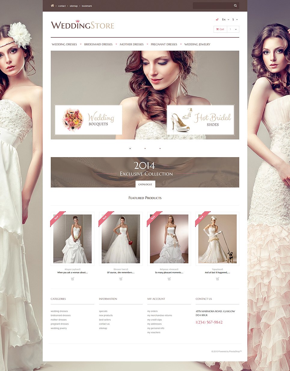 Wedding Store PrestaShop Theme New Screenshots BIG