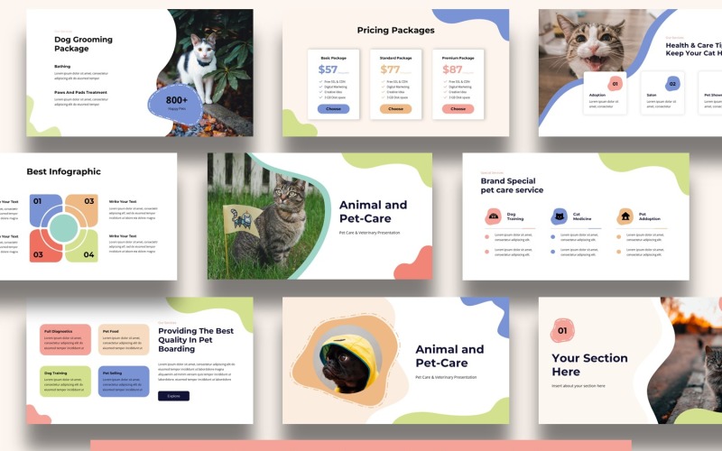 Animal and Pet care PowerPoint PowerPoint Template