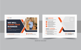 Creative postcard design or amazing or modern business eddm postcard layout
