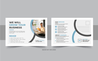 Creative postcard design or amazing or modern business eddm postcard design template layout