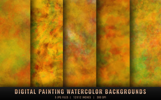 Digital Painting Watercolor Backgrounds