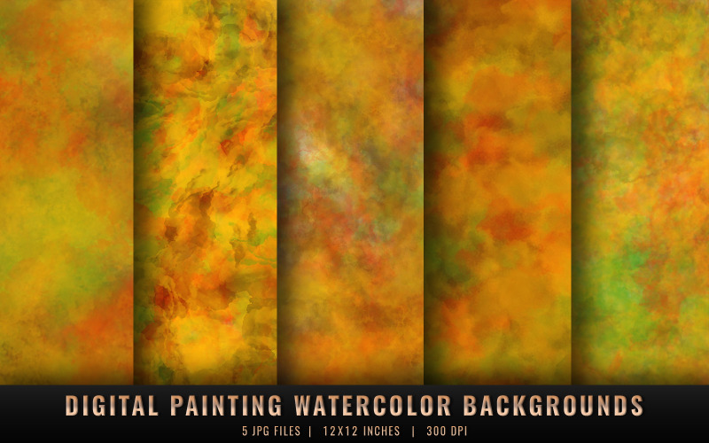 Digital Painting Watercolor Backgrounds