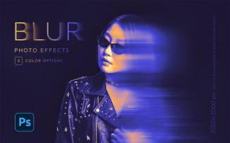 Duotone Portrait Blur Photo Effect