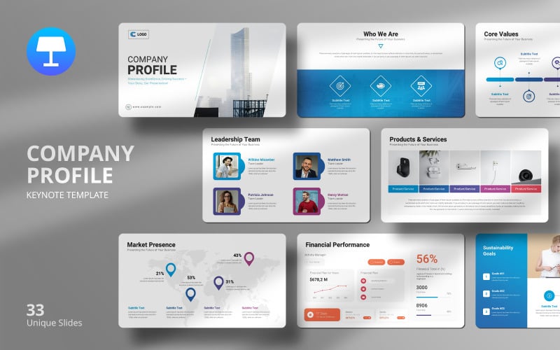 Company Profile Keynote Template.