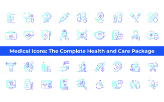 Medical Icons: The Complete Health and Care Package