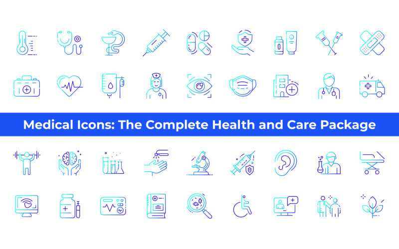 Medical Icons: The Complete Health and Care Package Icon Set