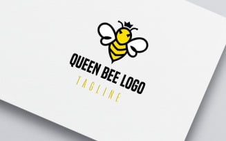 Queen Bee Logo Design – Elegant and Professional