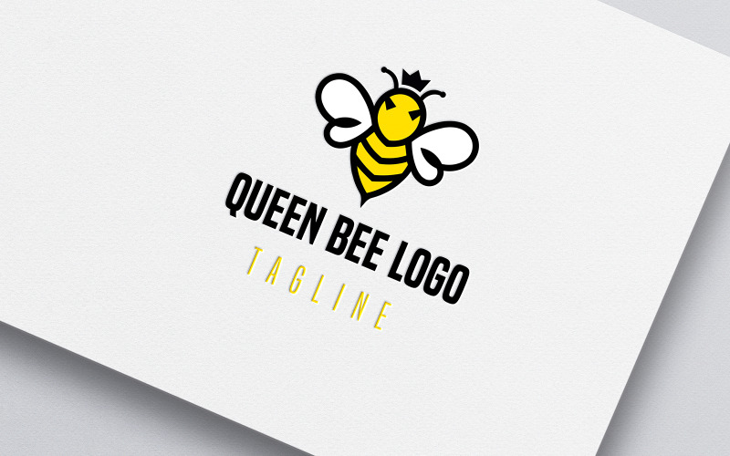 Queen Bee Logo Design – Elegant and Professional Logo Template
