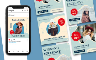 Fashion Sale Instagram Post Template 4023