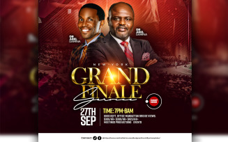 Grand finale church flyer template