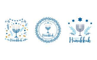 holiday Happy Hanukkah Vector icon design illustration