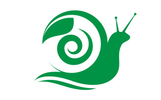Beauty Snail Vector icon logo illustration design Template v.13