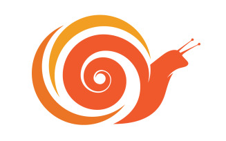 Beauty Snail Vector icon logo illustration design Template v.22