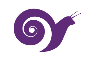 Beauty Snail Vector icon logo illustration design Template v.3