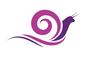 Beauty Snail Vector icon logo illustration design Template v.9