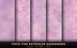 Pastel Pink Watercolor Backgrounds