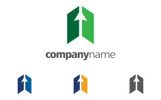Business growth investment Finance Logo template vector icon design v.1