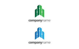 Business growth investment Finance Logo template vector icon design v.2