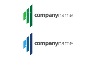 Business growth investment Finance Logo template vector icon design v.4