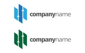 Business growth investment Finance Logo template vector icon design v.6