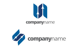 Business growth investment Finance Logo template vector icon design v.7