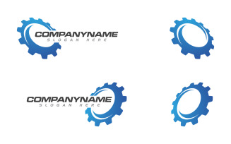 Gear industrial vector icon illustration design template v.5