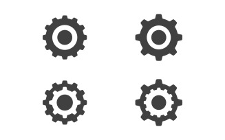 Gear industrial vector icon illustration design template v.7