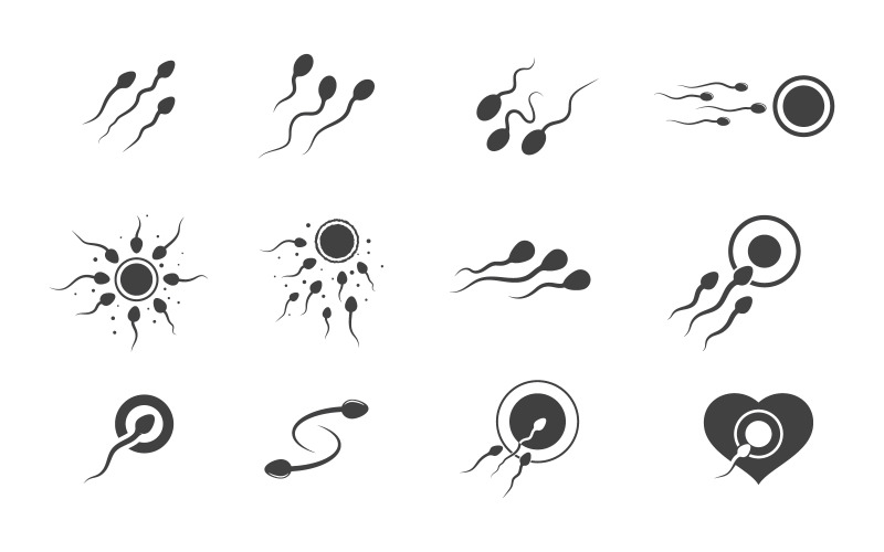 Health care Sperm Vector icon design illustration Template v.1 Illustration