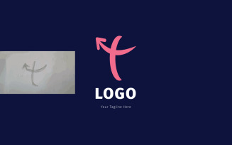 T Letter Business Go Logo Design