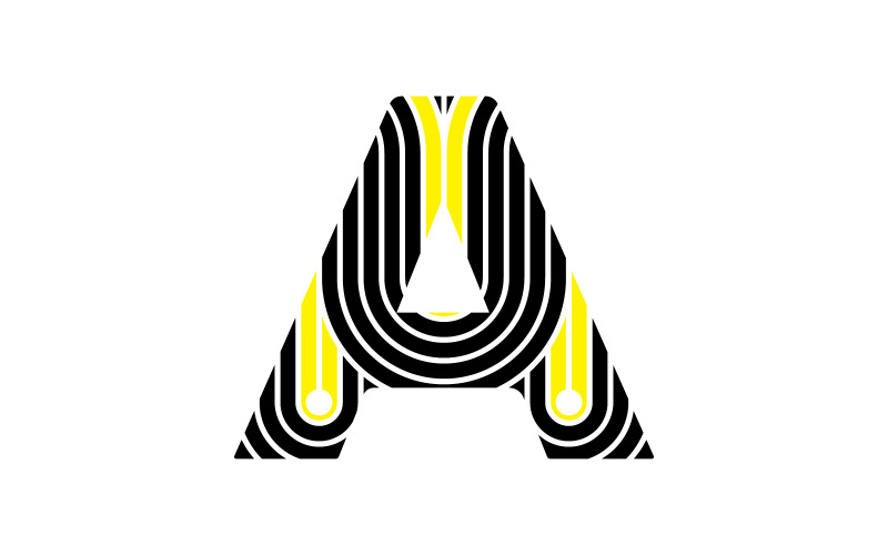 Unique n letter stylish and modern logo design. FREE Logo Template