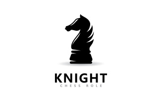 Chess knight role logo vector, Chess piece vector icons 1