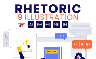 9 Rhetoric and Elocution Class Illustration