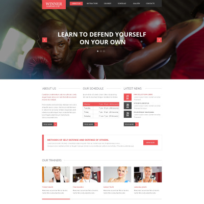 Kick Boxing Website Template