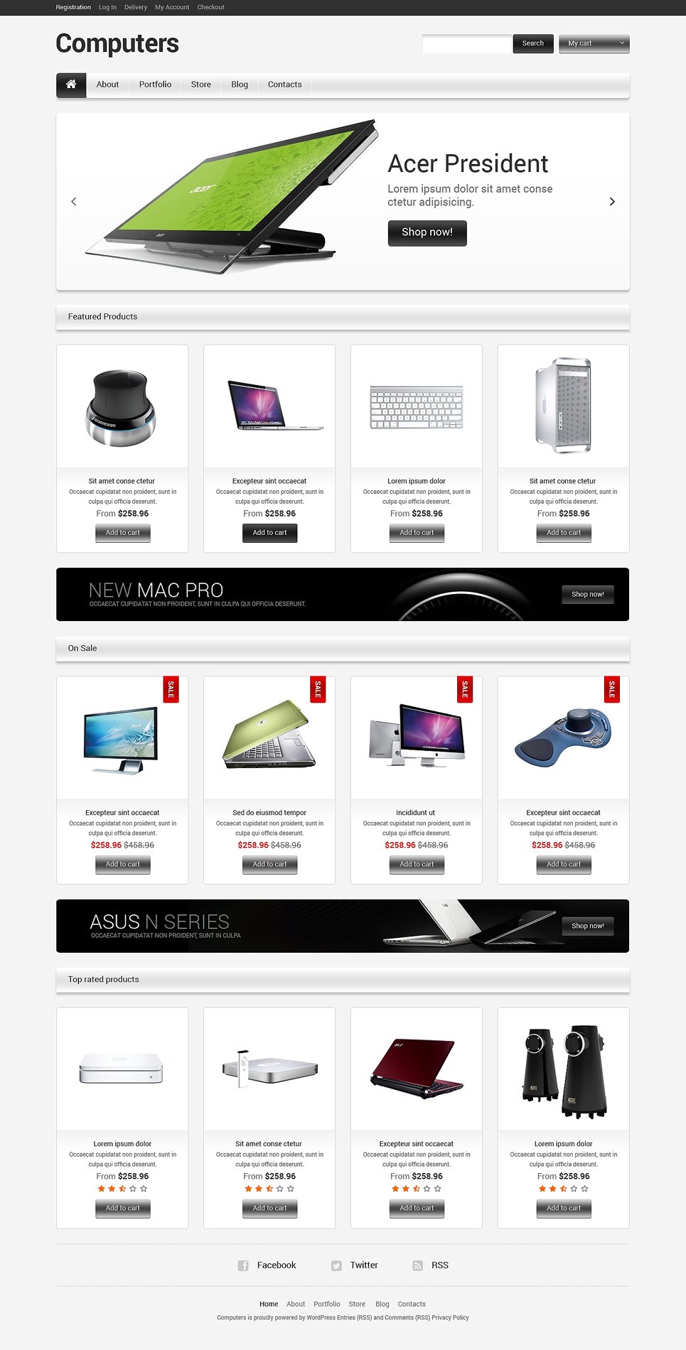 Computer Store Responsive WooCommerce Theme New Screenshots BIG