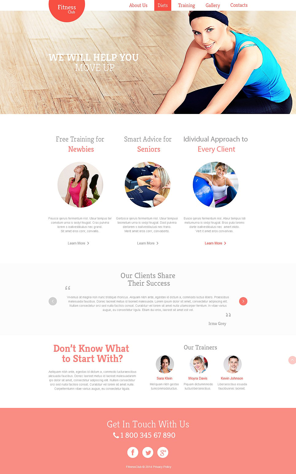 Fitness Responsive Website Template New Screenshots BIG