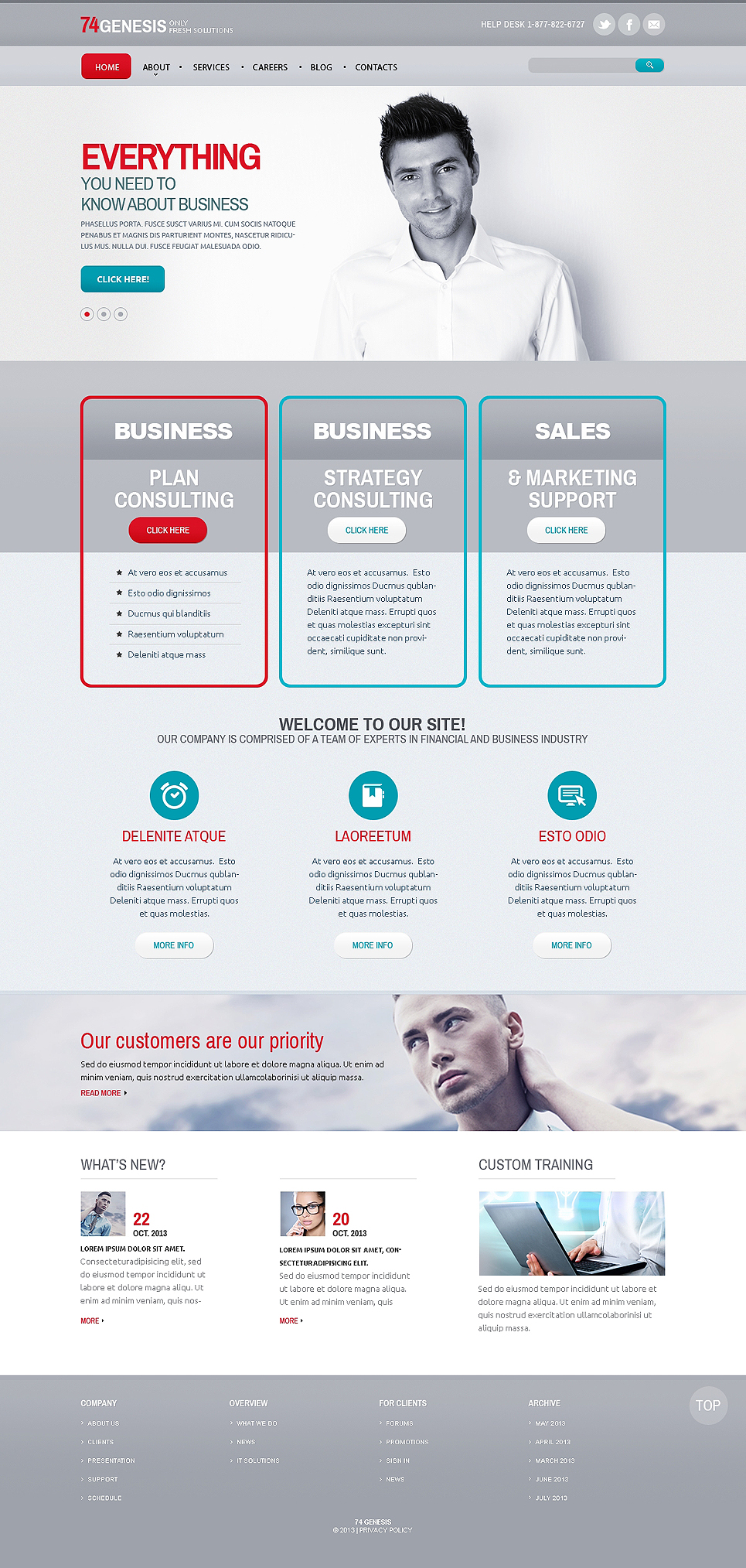 Merchant Services Responsive Website Template New Screenshots BIG