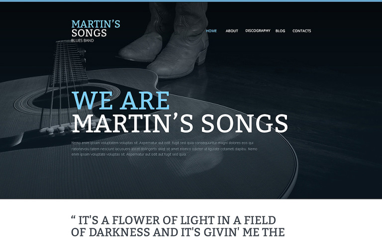 Music Band Responsive Website Template Big Screenshot Music Band Responsive Website Template New Screenshots BIG