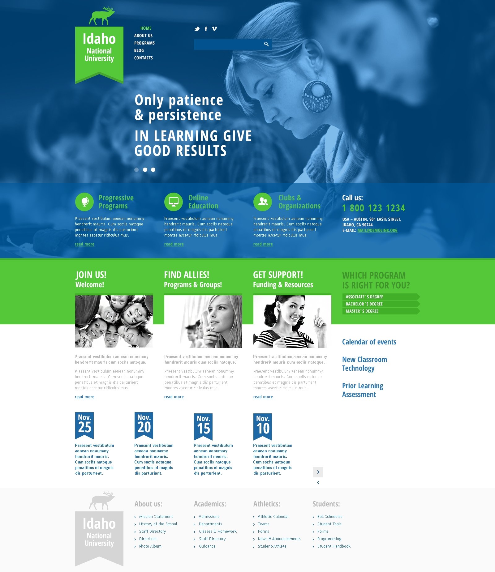 "National University" thème Joomla adaptatif #47507