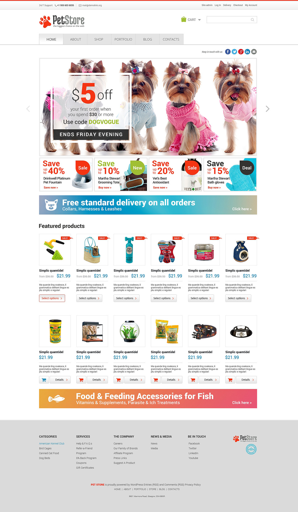 Pet Shop Responsive WooCommerce Theme New Screenshots BIG