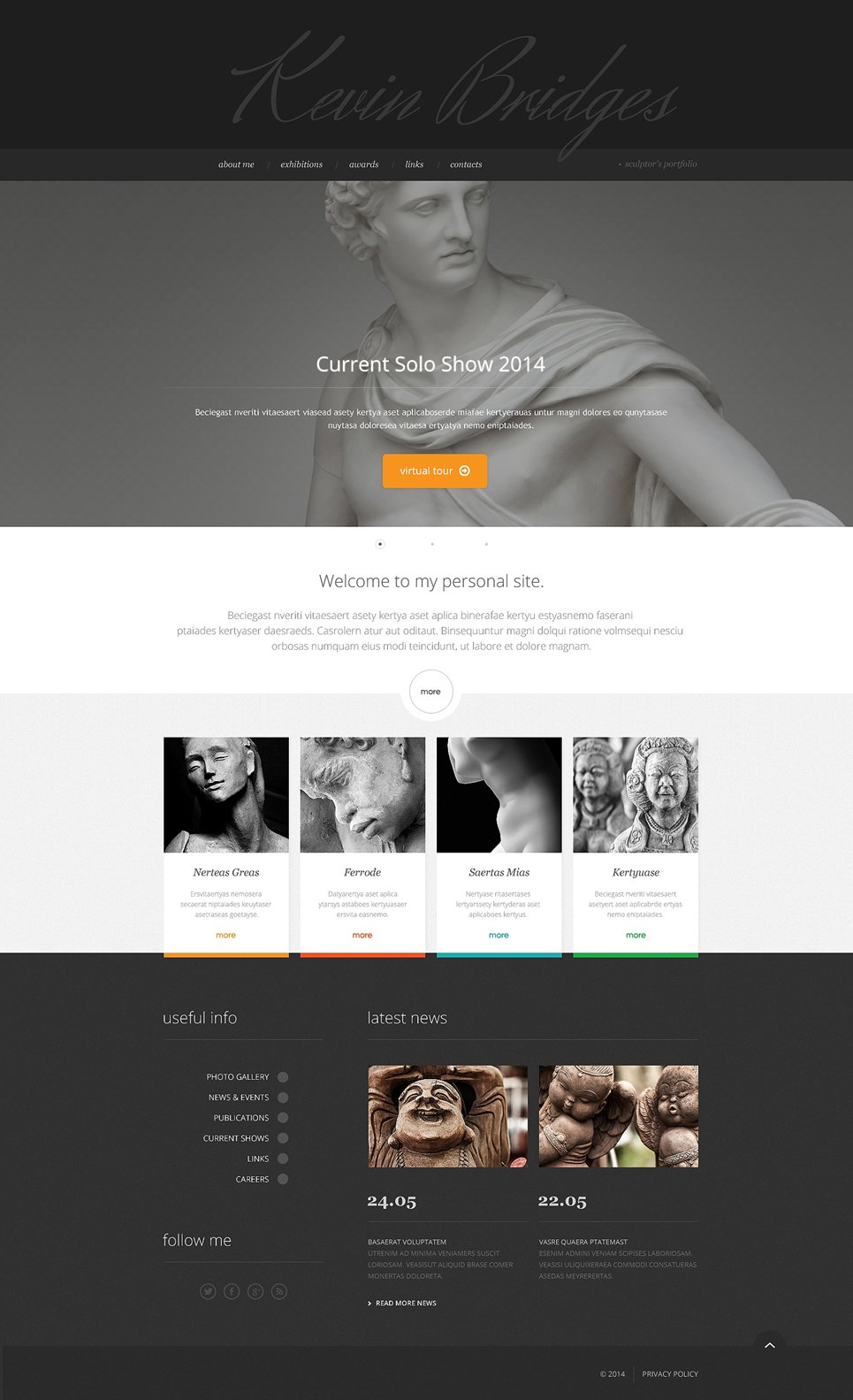 Sculpture Responsive Website Template New Screenshots BIG