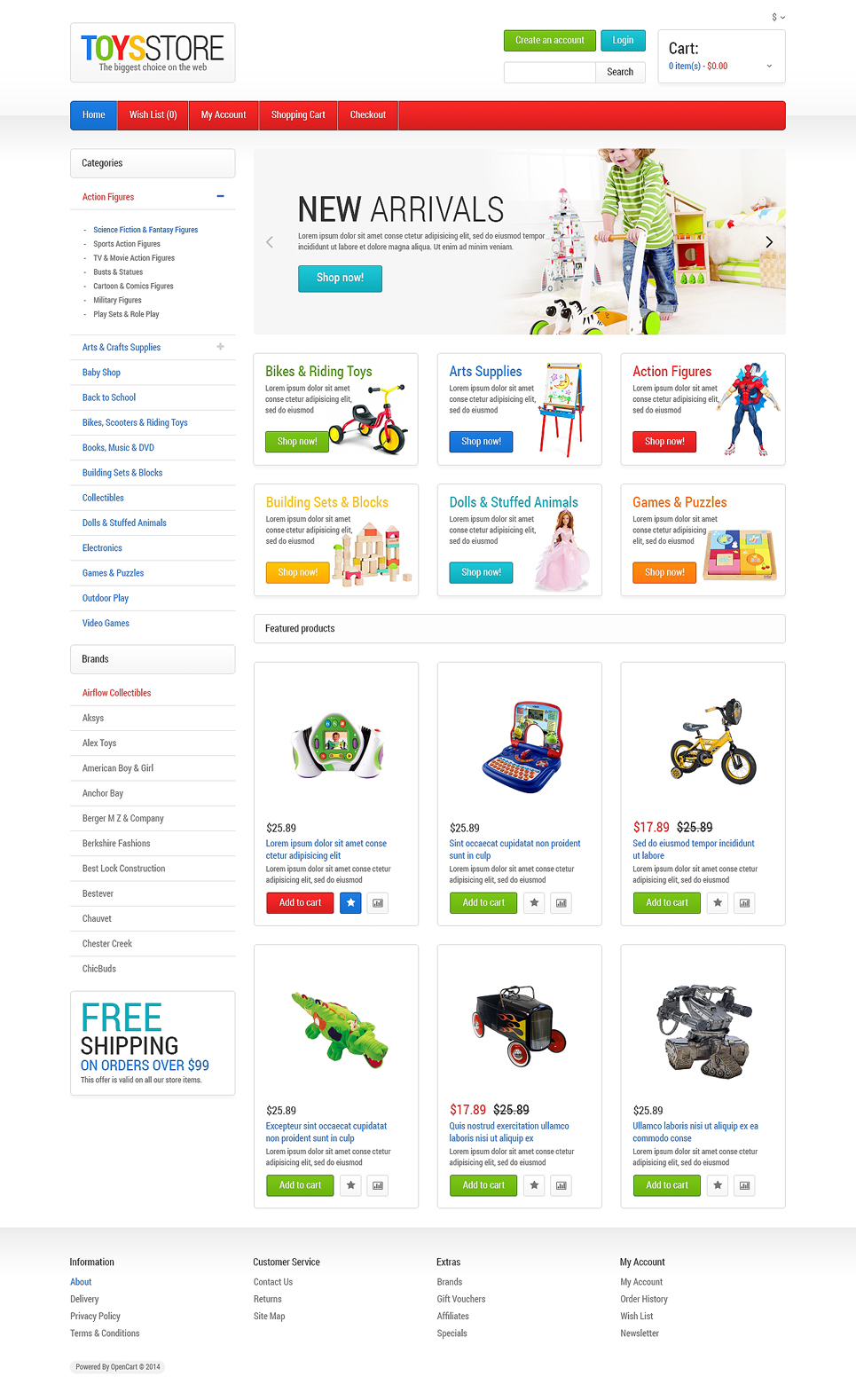 Toys Store OpenCart Template New Screenshots BIG