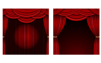 Realistic luxury curtain cornice decor domestic fabric interior drapery textile lambrequin v.2