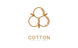 Cotton logo vector template design 0