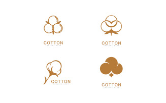 Cotton logo vector template design 13