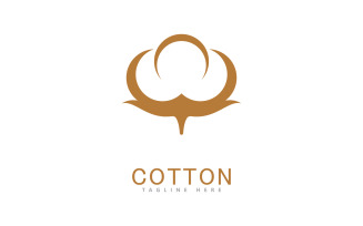 Cotton logo vector template design 1