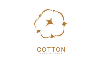 Cotton logo vector template design 4