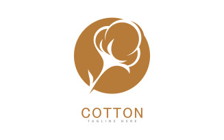 Cotton logo vector template design 8