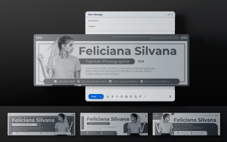 B&W Email Signature Template