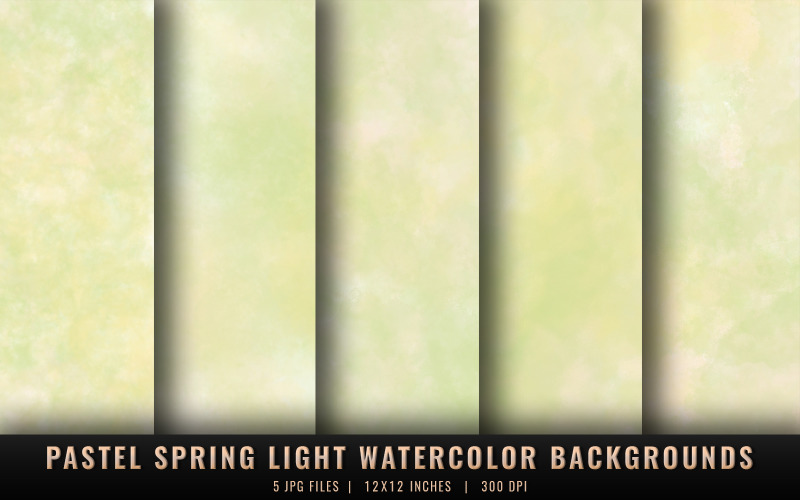 Pastel Spring Light Watercolor Backgrounds