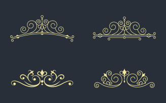 Beauty Vintage border line Template vector illustration design v.1